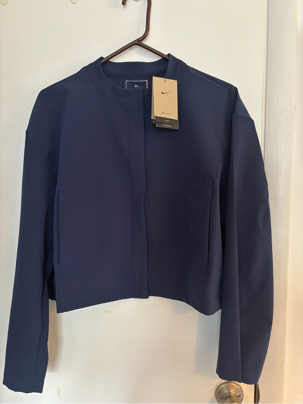 Nike 24.7 Women's PerfectStretch Dri-FIT Loose-Fit Cropped Jacket Size L